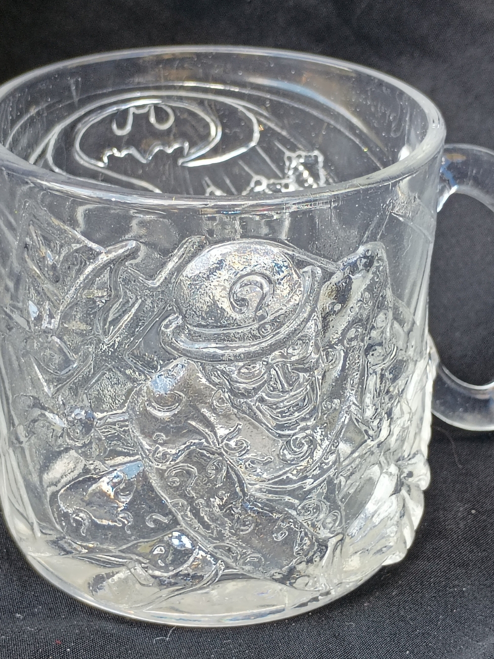 Vtg McDonalds Batman Forever "The Riddler" Glass Mug